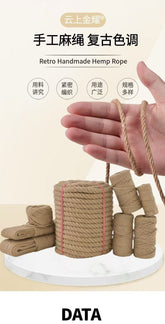 Natural jute rope DIY cat scratching post 5mm*50m
